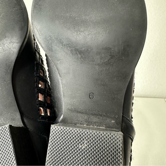 Jeffrey Campbell Black Suede Taggart Eyelet Booties Size 6 - Picture 6 of 7